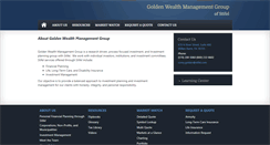 Desktop Screenshot of goldenwealthmgmt.com